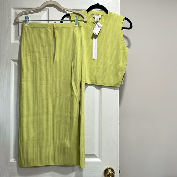 House of Harlow 1960 Dresses & Skirts - House of Harlow Lime Sherbert Skirt Two-piece set